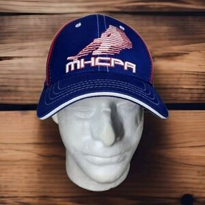 Minnesota Hockey Camps Baseball Cap Hat Mens Fitted M L Blue Embroidered Logo‎